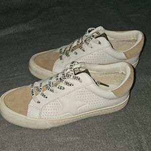 Vintage Havana White and Tan Sneakers